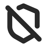 Shield Off SVG Icon